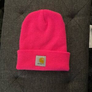 hot pink carhartt beanie